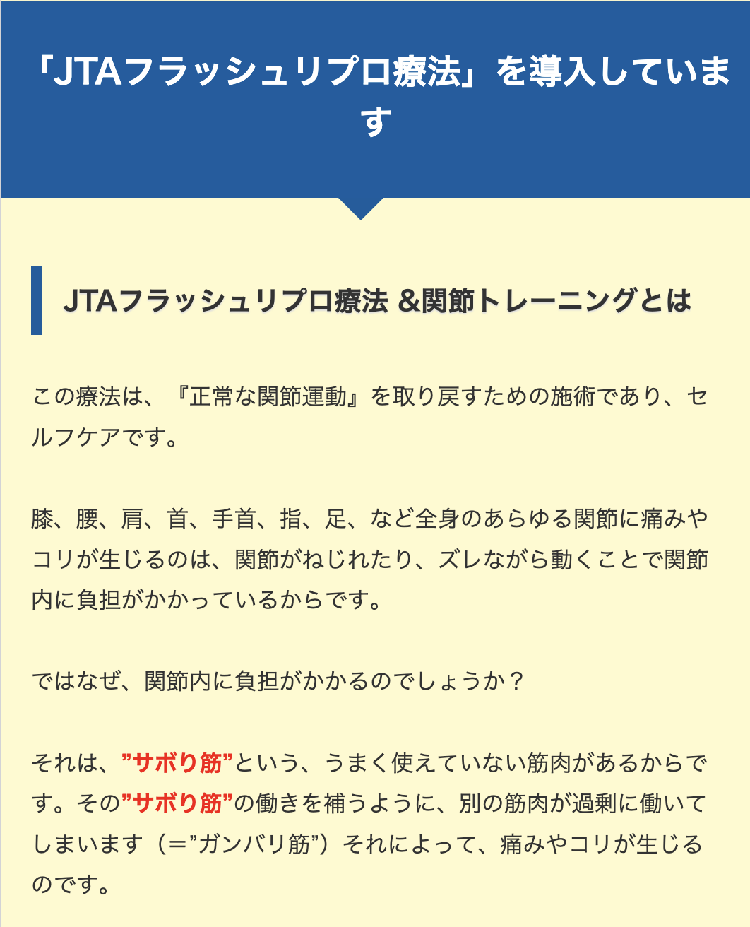 JTAフラッシュリプロ療法1