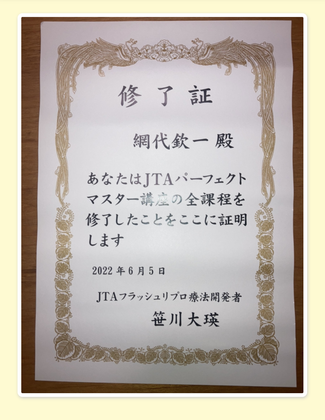 JTAフラッシュリプロ療法7